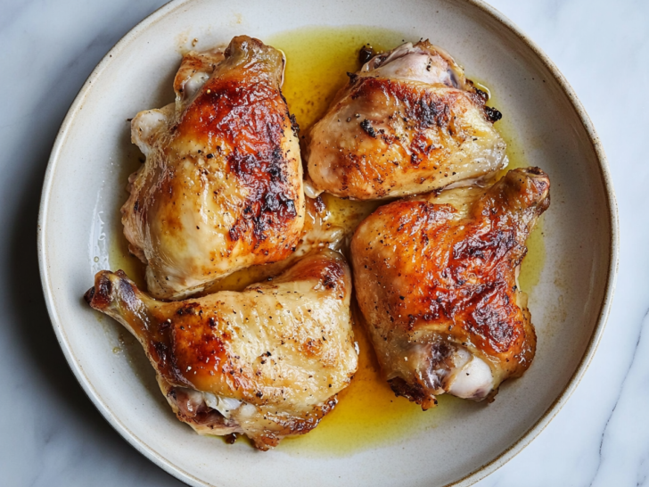 Roasted Saffron Lemon Chicken Recipe