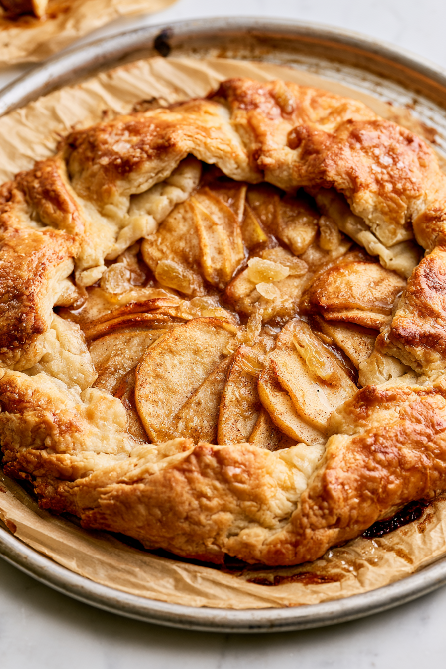 Serve Apple Galette with Crystallized Ginger