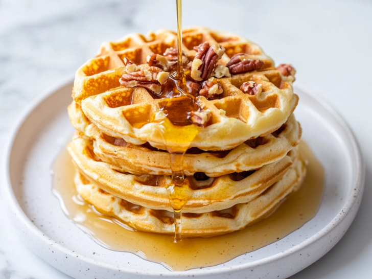 Gingerbread Waffles With Creme Anglaise