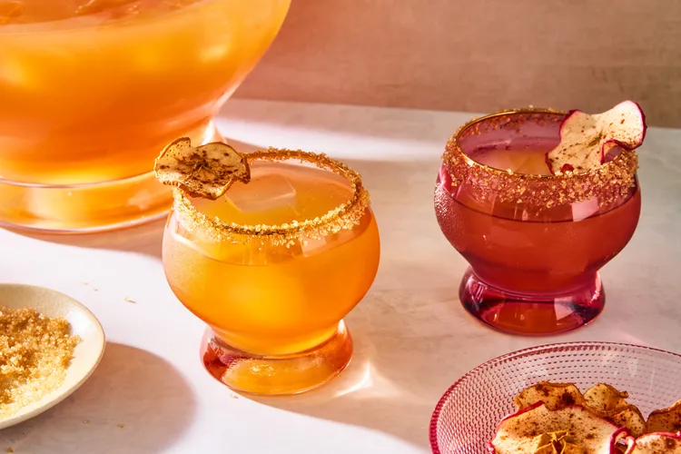 whiskey apple cider punch