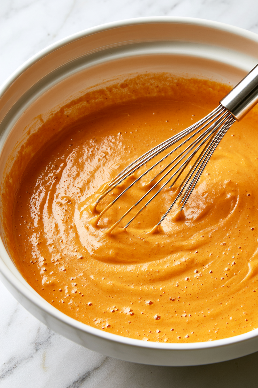 Add the eggs, egg yolks, half-and-half, milk, pumpkin puree, and vanilla. Whisk until smooth