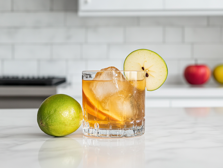 Autumn Rickey cocktail is ready to serve