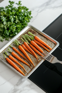 Checking for Doneness of Roasted Carrots