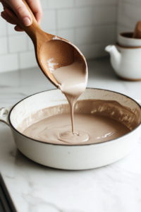 Cooling the Pumpkin Ice Cream base mixture after simmering