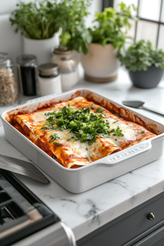 Green Chili White Bean Enchiladas Recipe