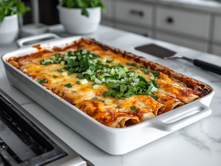 Green Chili White Bean Enchiladas Recipe is ready to serve