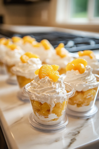 Halloween Candy Corn Parfaits is ready to serve