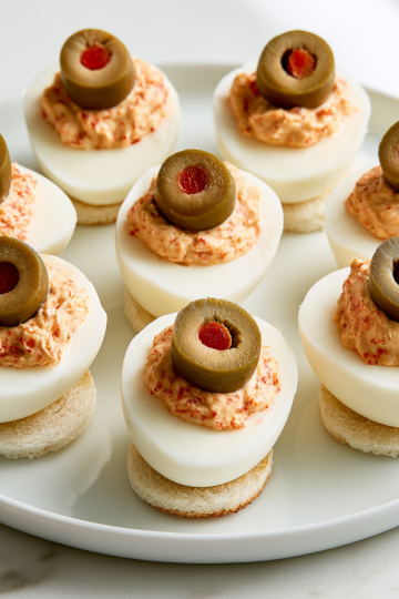 Halloween Deviled Egg Eyeballs Recipe