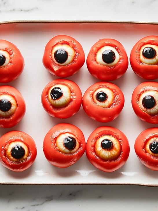 Halloween Eyeball Caprese Bites Recipe