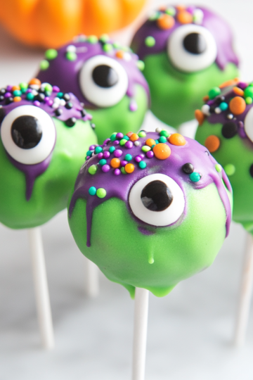 Halloween Monster Eyeball Cake Pops Recipe