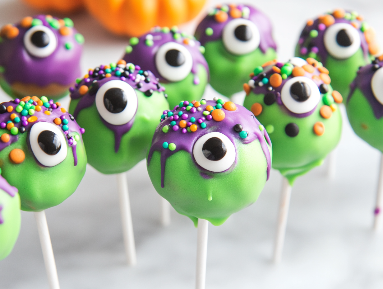 Halloween Monster Eyeball Cake Pops Recipe