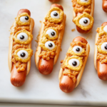 Halloween Mummy Hot Dogs is ready to serve