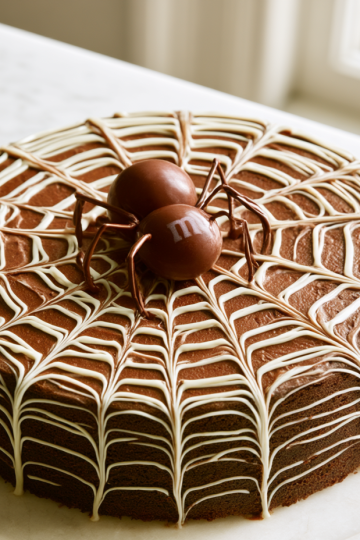 Halloween Spider Web Cake Recipe