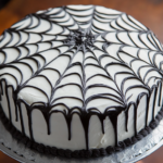 Halloween Spider Web Cake is ready