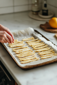 Place the cookies on backing sheet