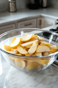 Preparing Apple Filling