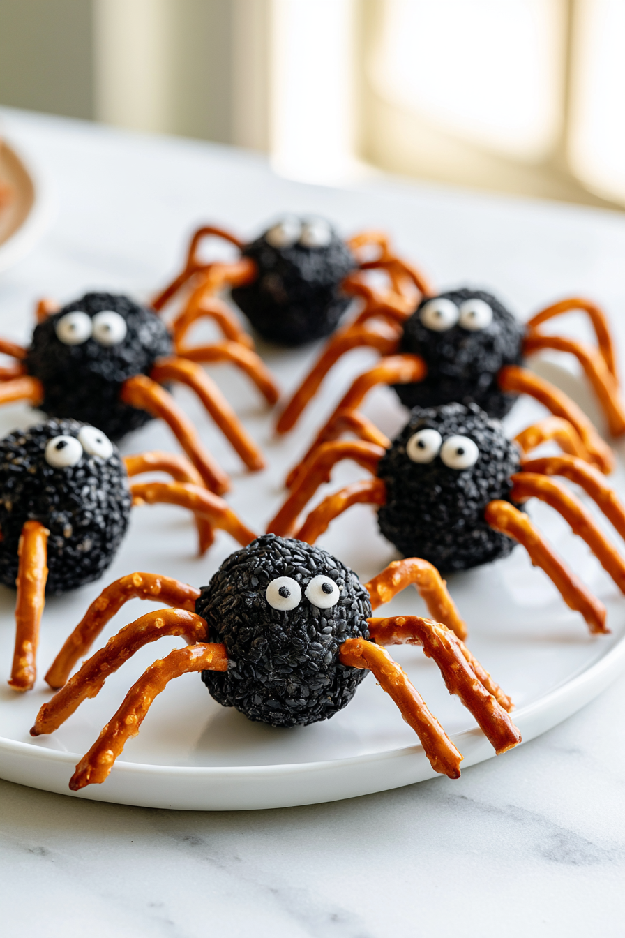 Serve Halloween Spider Cheese Ball
