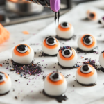 Serving Candy-Coated Donut Pops with Colorful Decorations