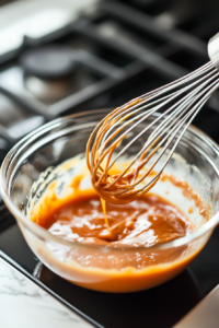 Whisking pumpkin, eggs, milk, and vanilla