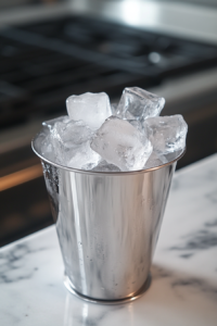 add ice in cocktail shaker