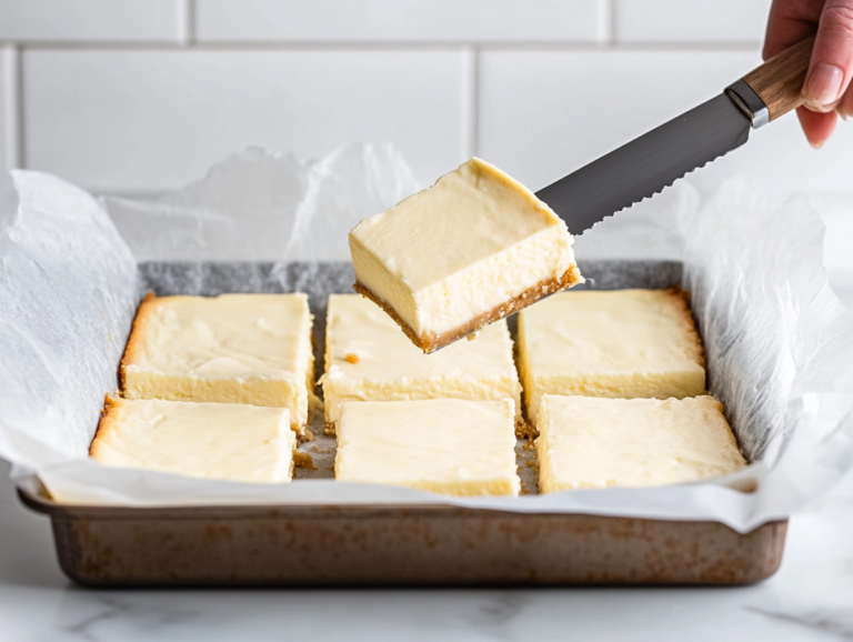 pumpkin cheese cake baars is ready to serve