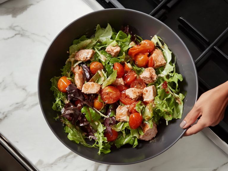 winter crunch salad isready to serve