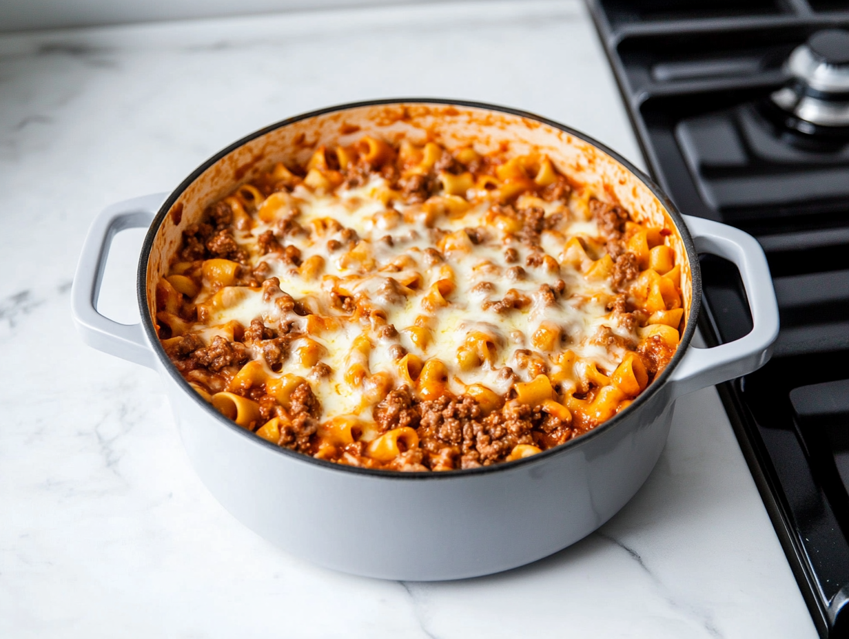 Cheesy Baked Goulash Recipe