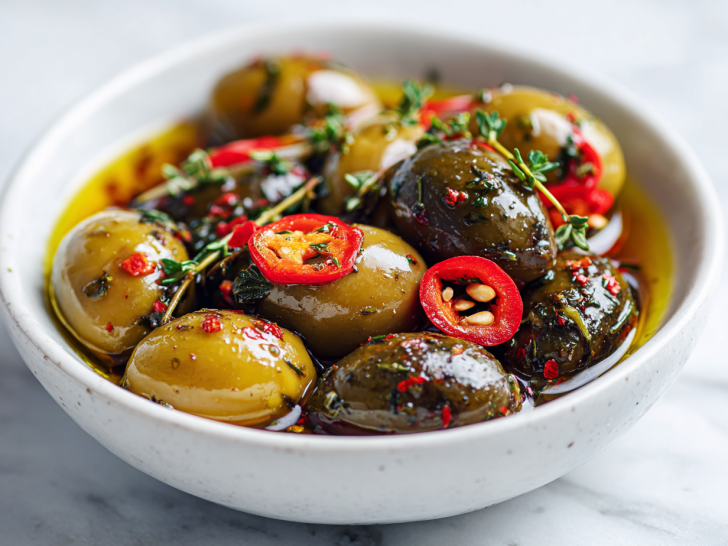 Crispy Olives With Calabrian Chile Sauce Recipe!
