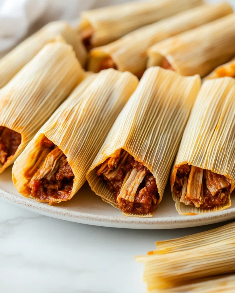Christmas Red Chili Pork Tamales Recipe