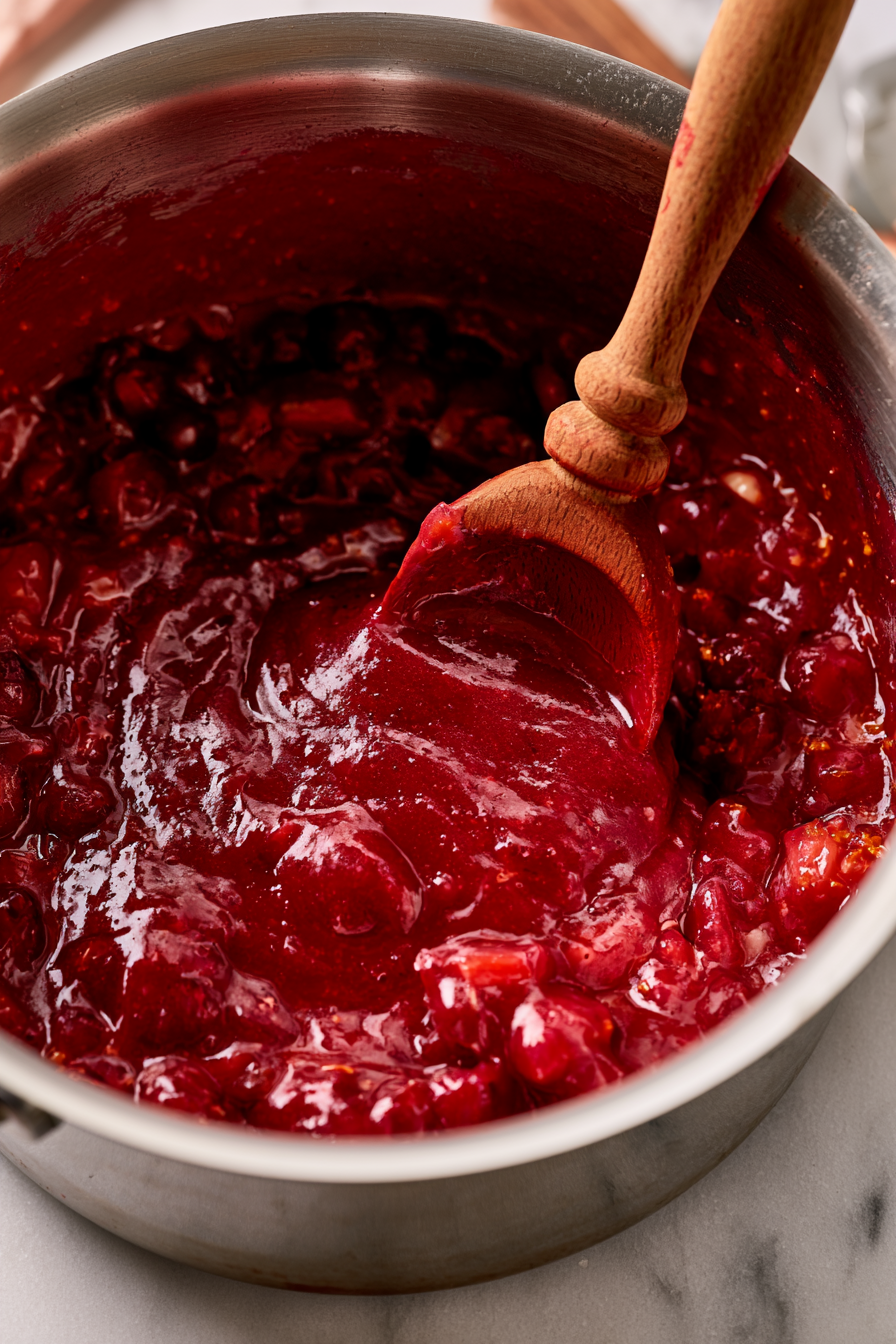 Cook the curd over medium-low heat, stirring every 30 seconds