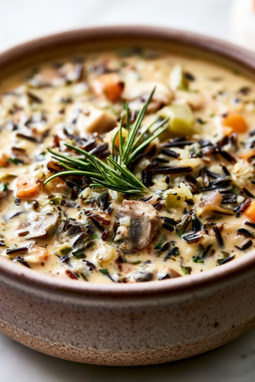 Cozy Autumn Wild Rice Soup Recipe