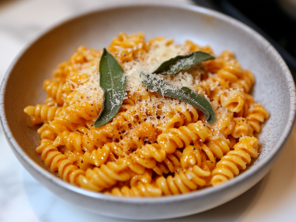 Creamy Pumpkin Pasta is ready