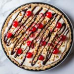 Easy Banana Split Pie is ready to serve