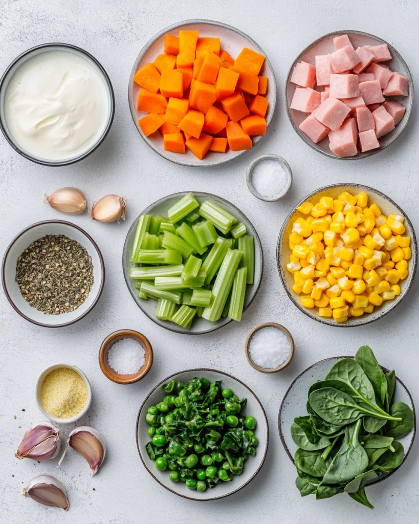 Ham Soup ingredients