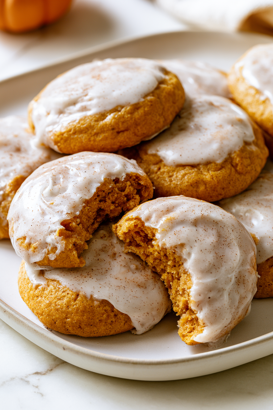 Iced Pumpkin Cookies