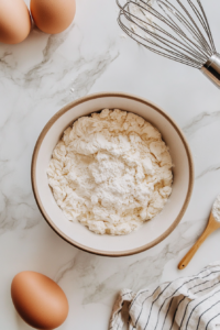 Mixing in Dry Ingredients for Apple Streusel Cookie Dough