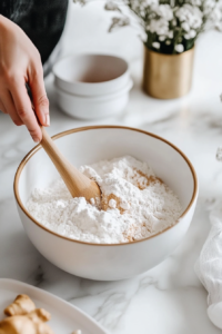 Mixing the Dry Ingredients for Ginger Molasses Cookies