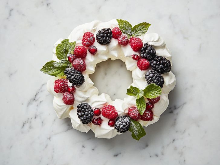 Christmas Pavlova Wreath Recipe