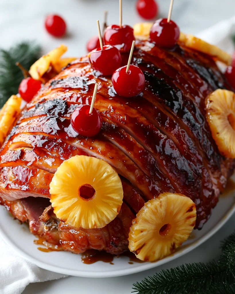 Pineapple Honey Glazed Ham
