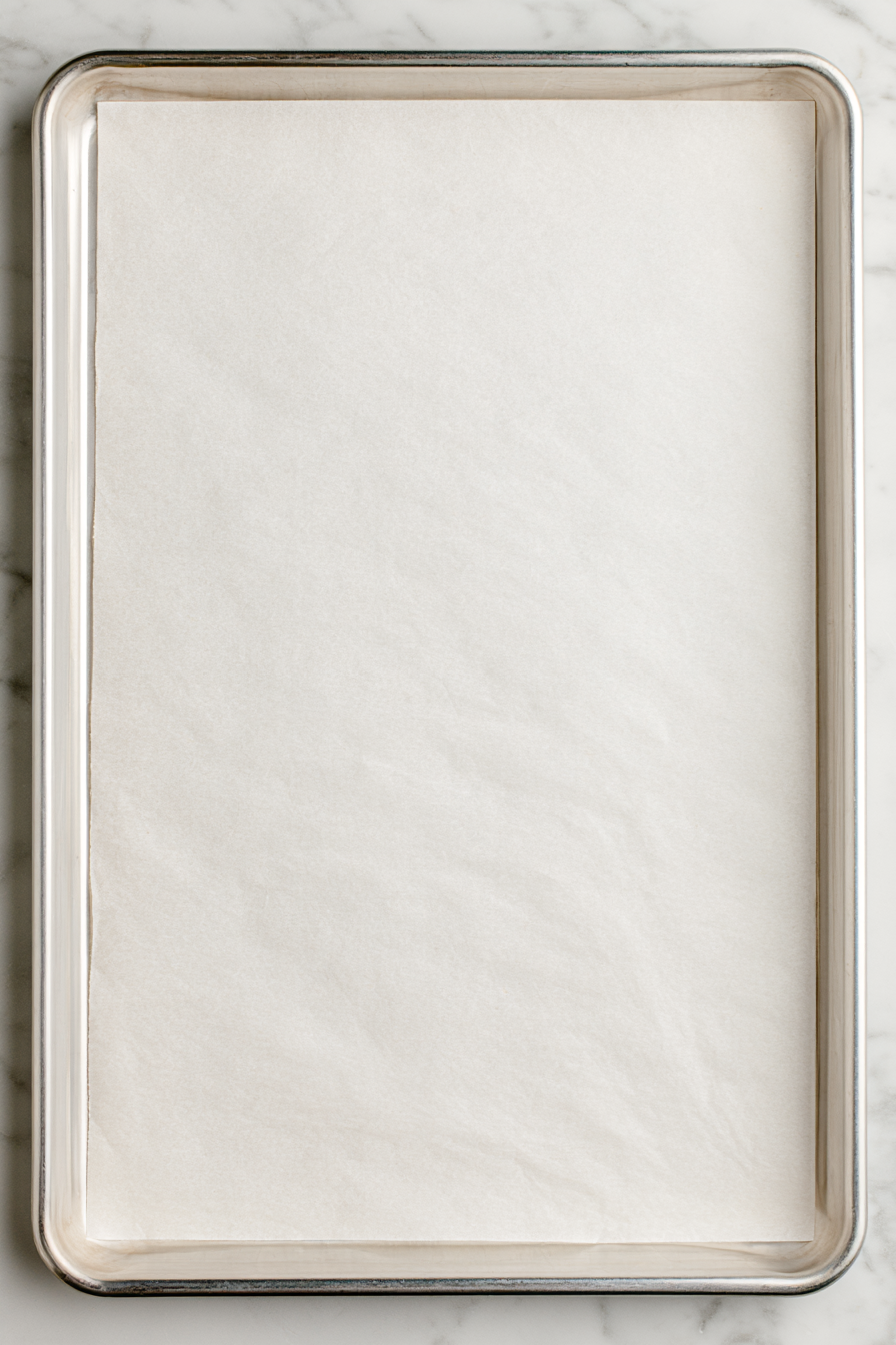 Preheat oven to 350°F and line a baking sheet with parchment paper