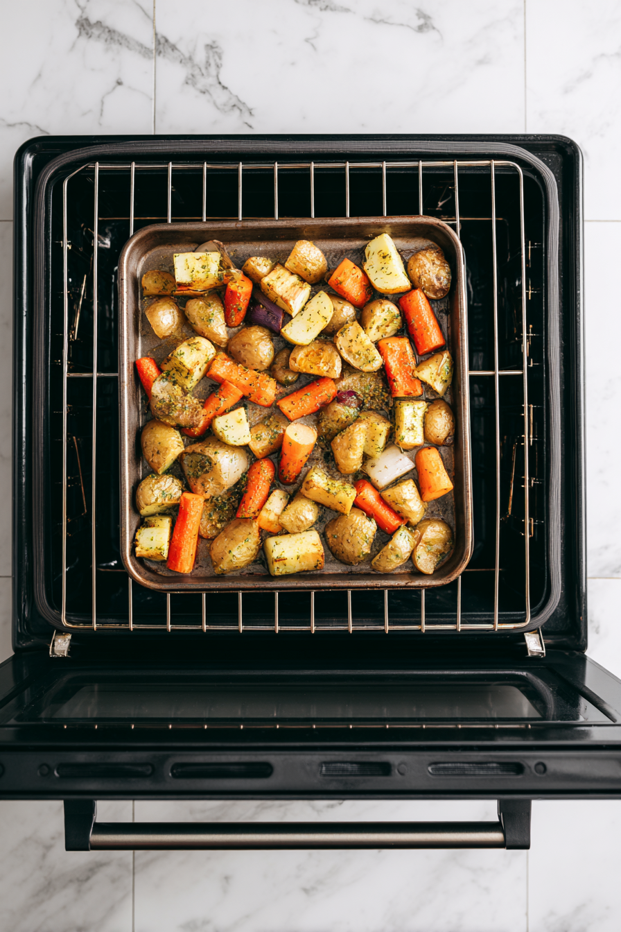 Roast in the preheated oven for 20 minutes.