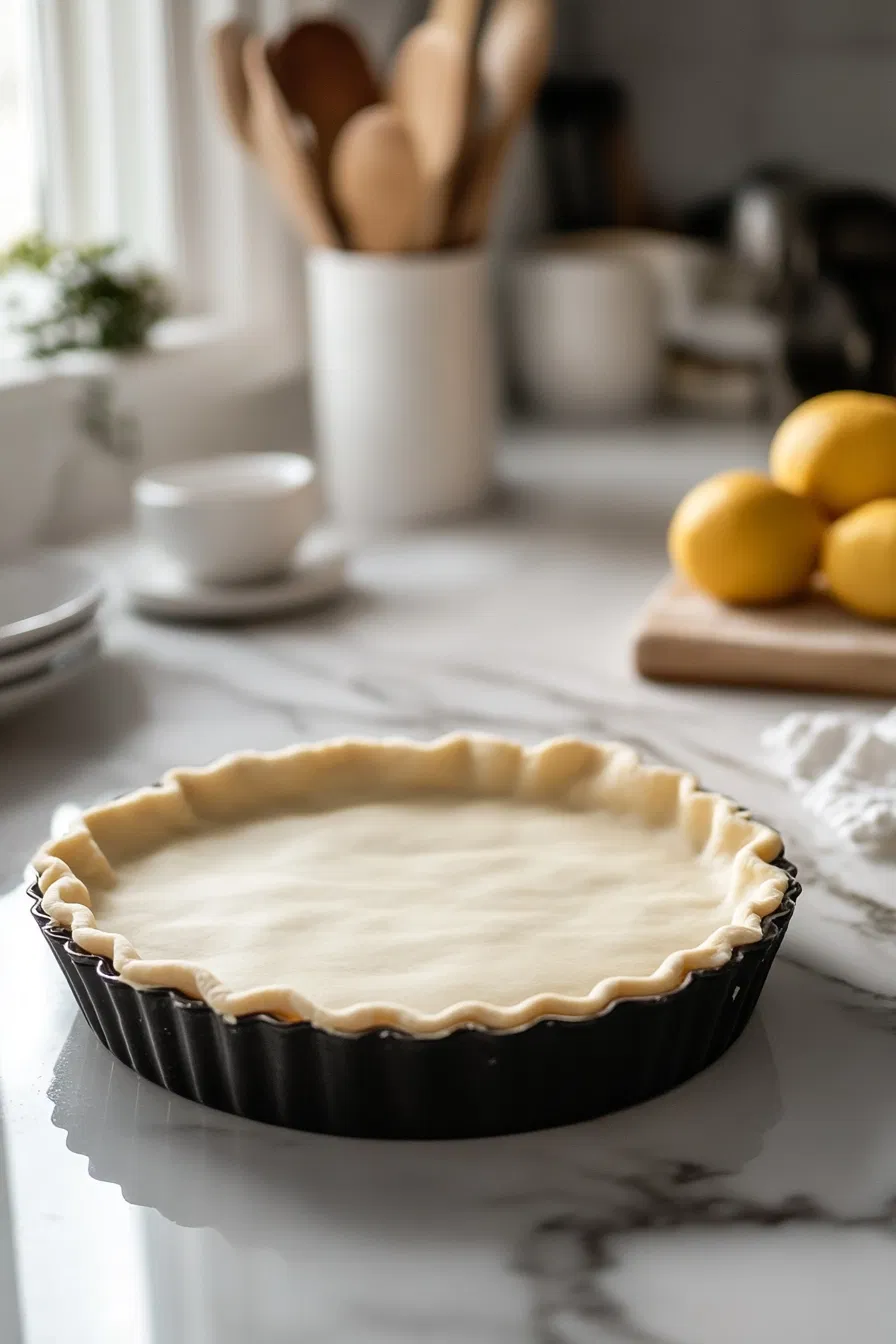 Roll out and press into a tart pan.