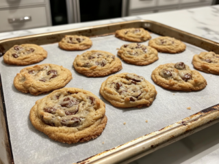 Salted Caramel Chocolate Chip Cookies is ready to serve