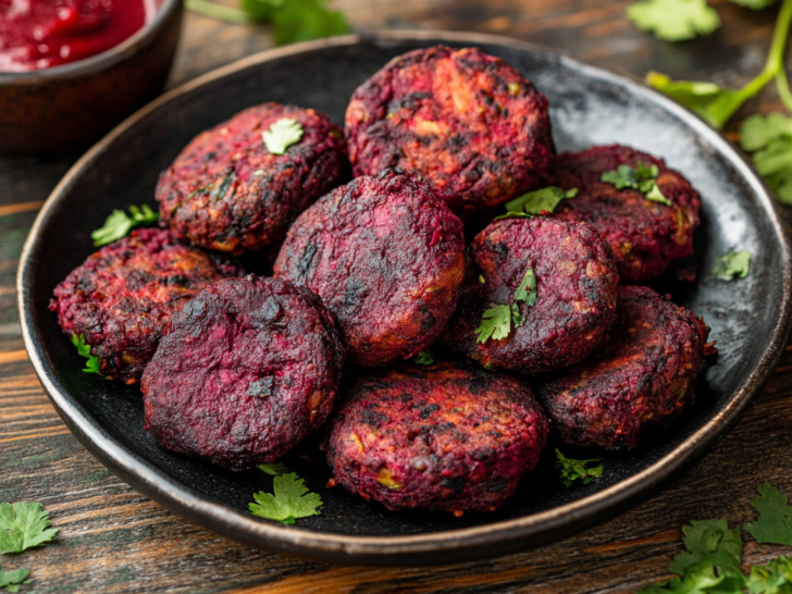 Christmas Sweet Potato And Beetroot Tikki Recipe