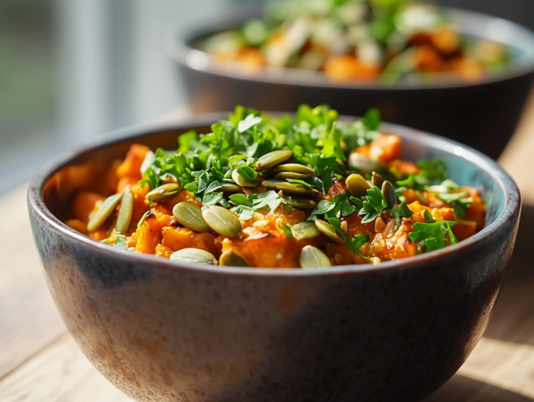 Vegan Roast-Dinner Bowls Recipe is ready to serve