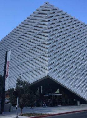 The Broad Museum in Los Angeles, known for its modern architecture and impressive collection of contemporary art.”