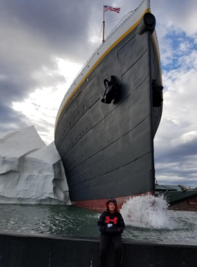 The Titanic Museum in Pigeon Forge, a unique museum shaped like the famous ship. The replica offers a historical experience for visitors, paying homage to the Titanic's legacy.