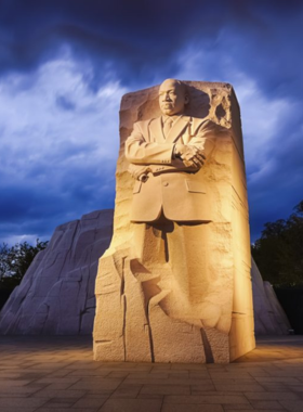 This image shows the Martin Luther King Jr. Memorial, a powerful symbol of justice, equality, and Dr. King’s enduring legacy in civil rights.