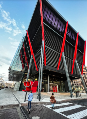 This image shows interactive exhibits at the International Spy Museum, where visitors learn about espionage and intelligence history.
