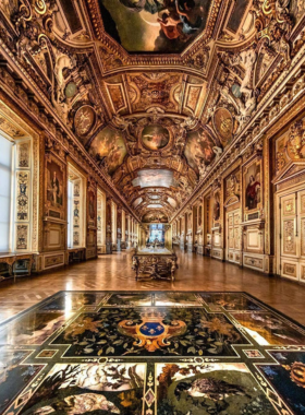 This image shows that the Louvre Museum’s grand glass pyramid entrance leads to the world’s largest art museum, filled with famous artworks and rich history.